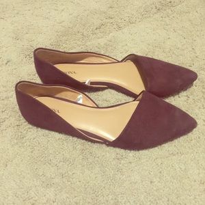 Merona d’Orsay Flats Maroon size 9